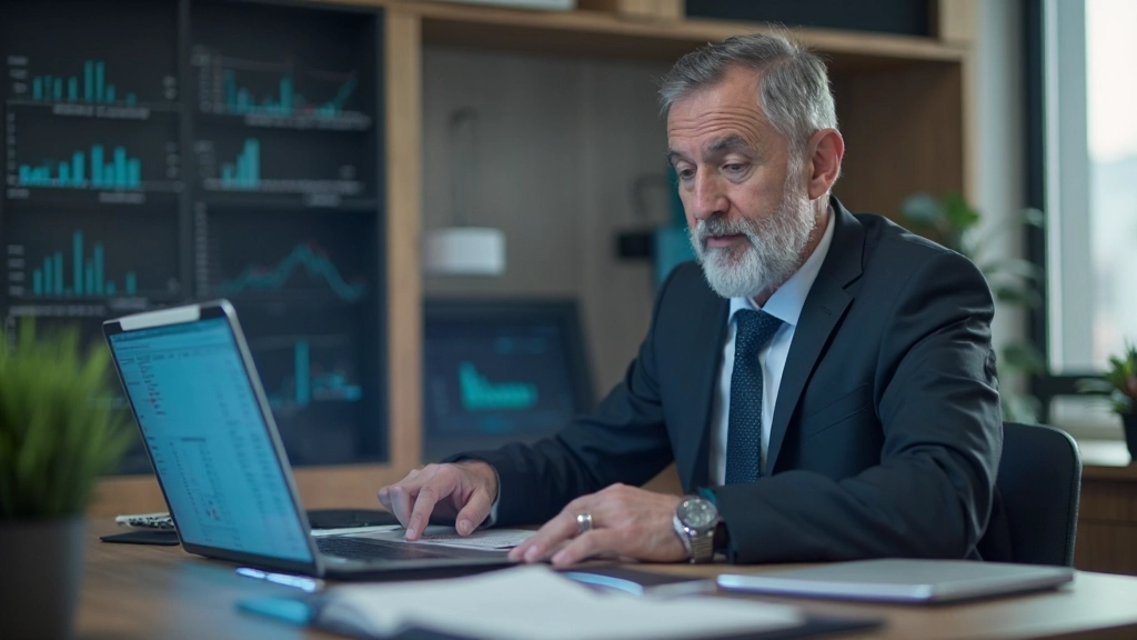 Инвестиционный портфель и финансовые графики на экране компьютера